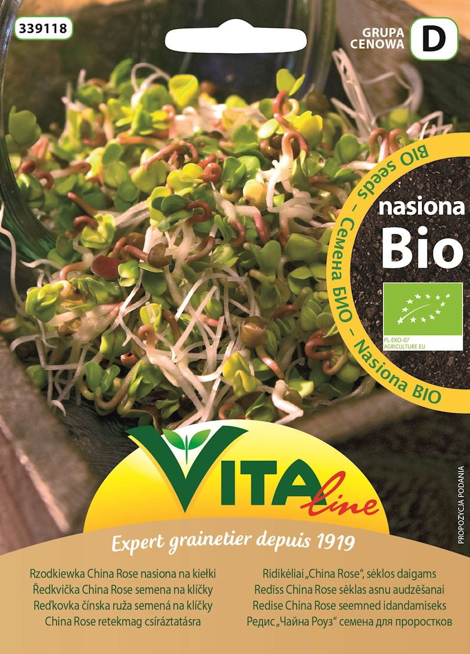 Chinarosen-ředkvičková semena BIO pro klíčky 20 g VITA LINE
