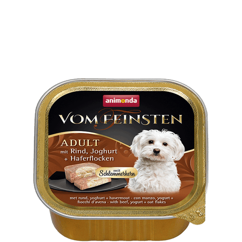 Vom Feinsten Gourmet Center Gericht mit Rindfleisch, Joghurt und Haferflocken 150g - ANIMONDA