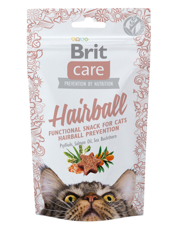 CARE CAT SNACK HAIRBALL 50g - BRIT