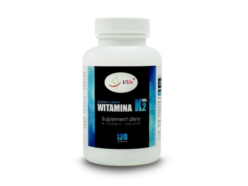 Vitamin K2 MK7 120 Tabletten 100mcg mit Natto - VIVIO
