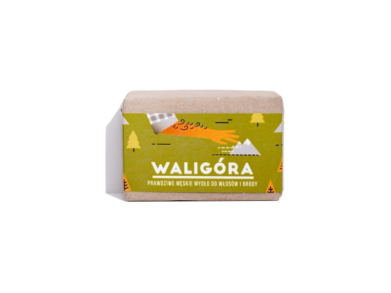 Waligóra-Seife auf Etikett. für Haare und Bart 110g 4SZPAKI