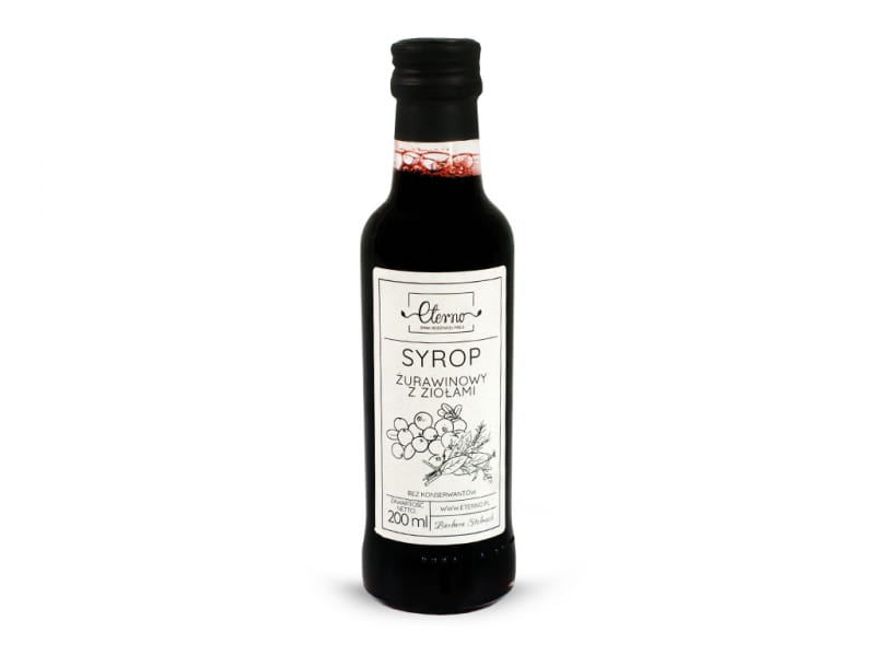 Tranebærsirup med urter ETERNO 200ml