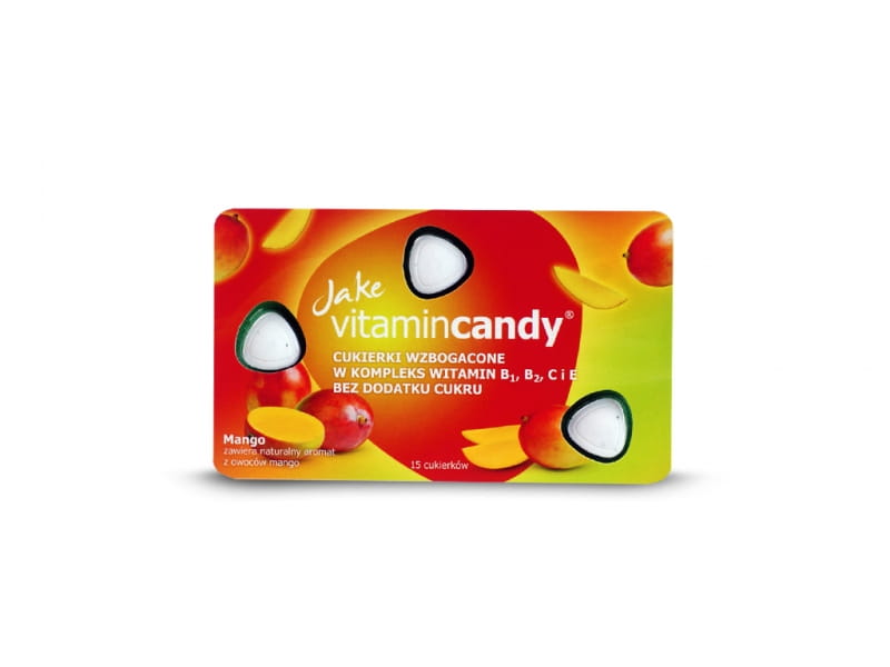 चीनी मुक्त कैंडी 18g JAKE VITAMINCANDY आम