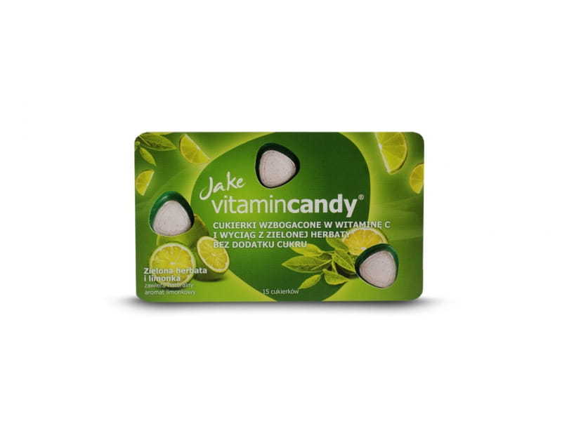 चीनी मुक्त कैंडी लाइम 18g JAKE VITAMINCANDY