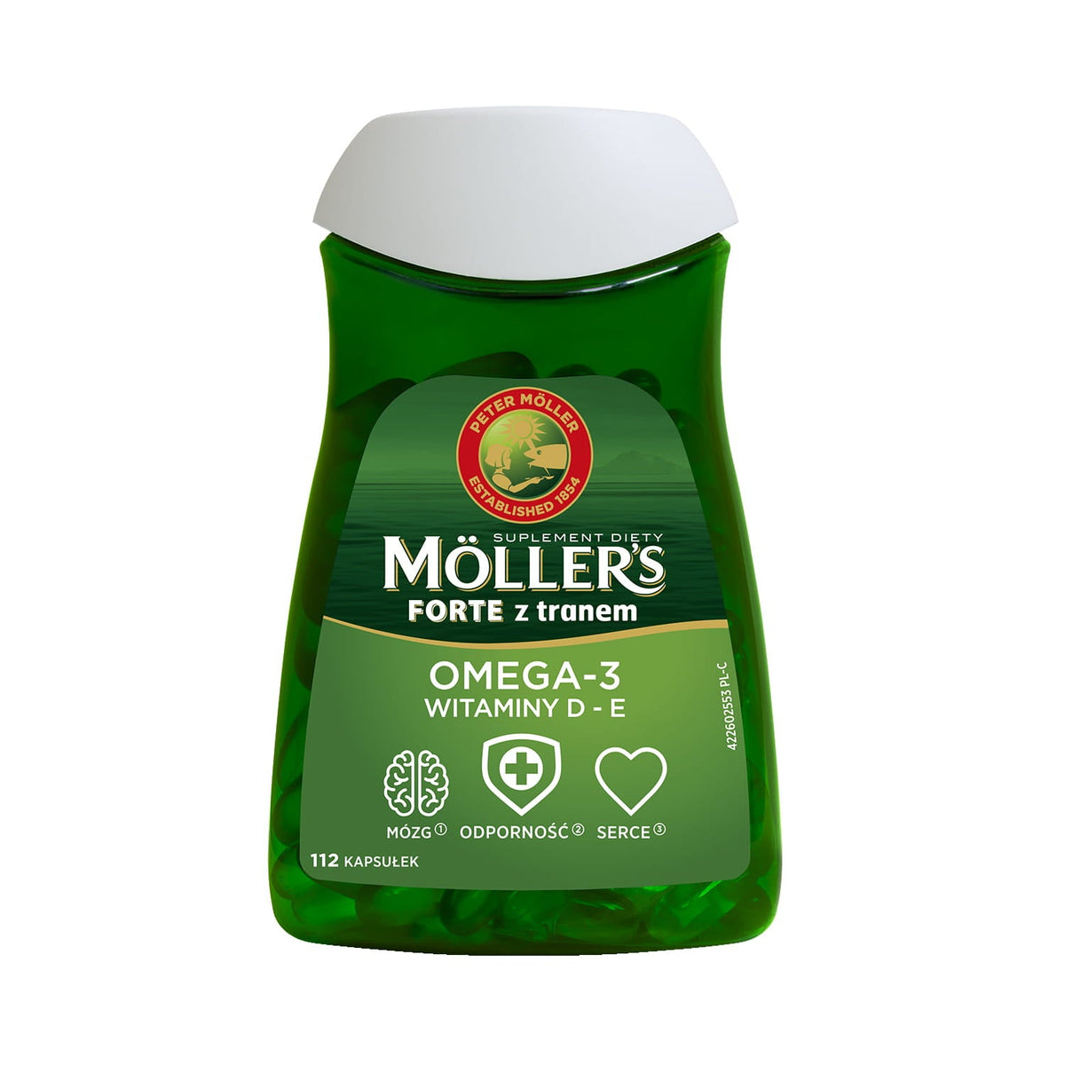 Moller`s FORTE mit OMEGA-Öl - 3 kosttilskud 112 kapsler