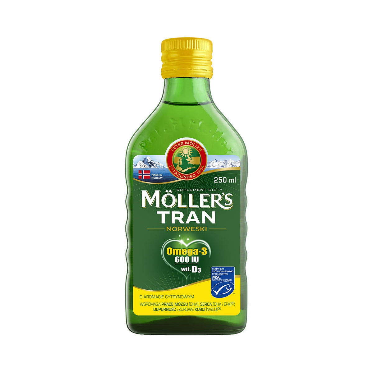 Norský citronový olej 250 ml MOLLER'S MOLLERS