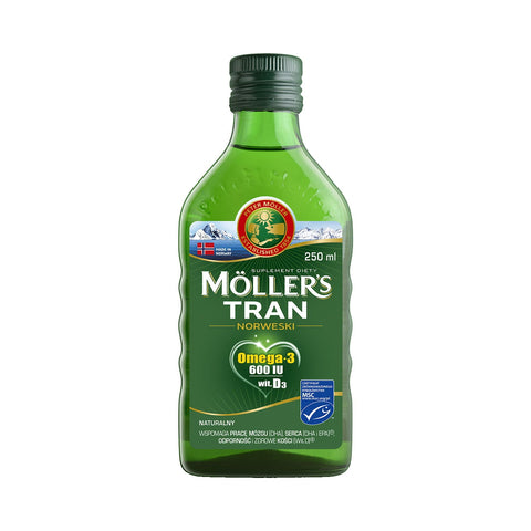 Natürliches norwegisches Fischöl 250 ml MOLLER'S MOLLERS