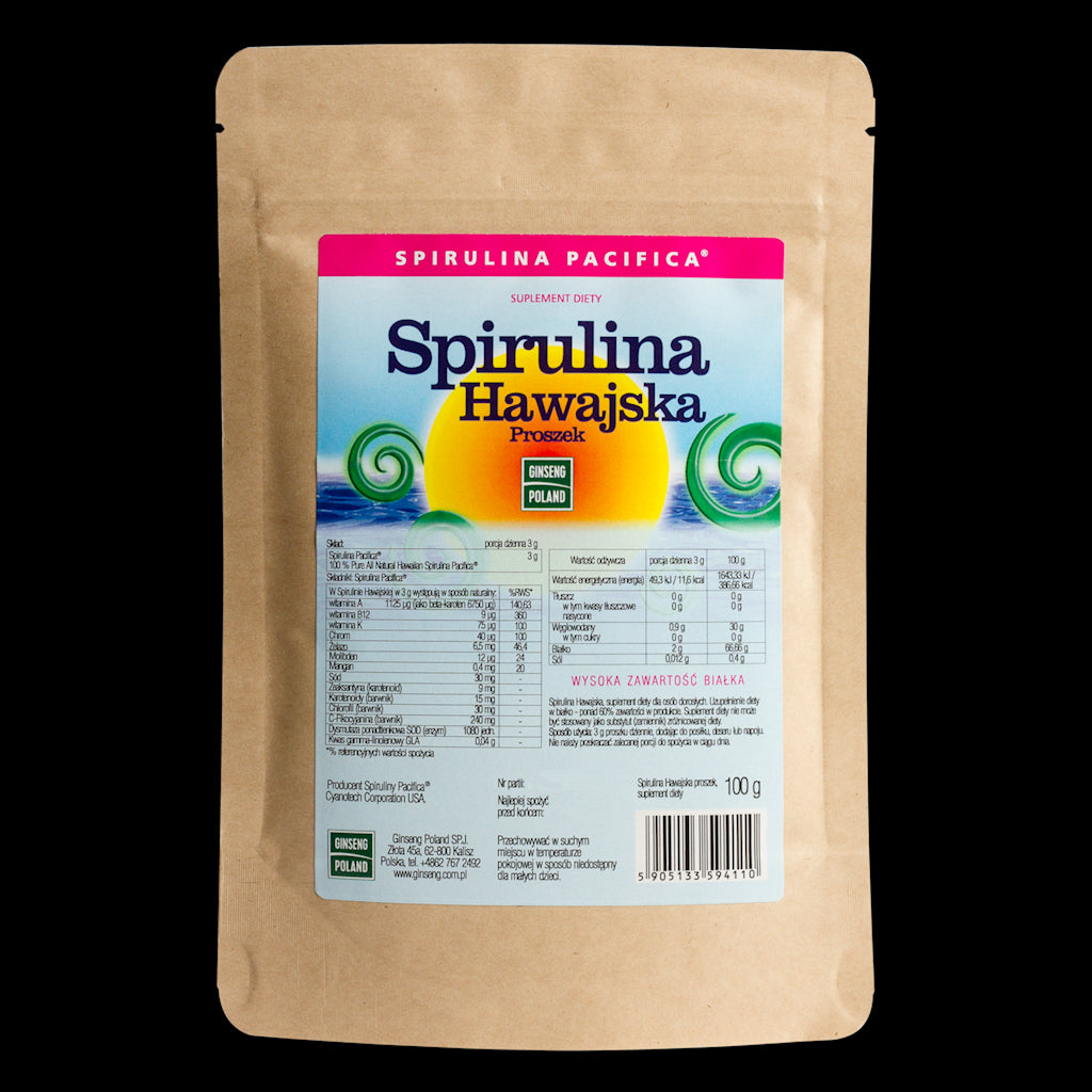Havajský spirulinový prášek 100 g ženšen