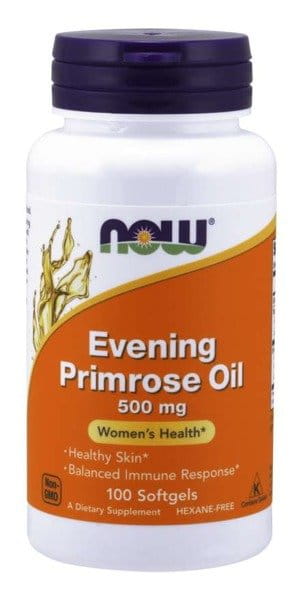 Minyak Evening Primrose 500mg 100 Kapsul Minyak Evening Primrose NOW FOODS
