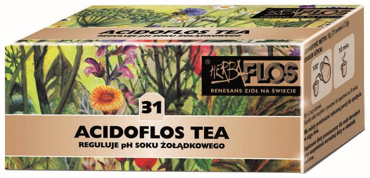 Tè contro l'acidità 20 x 2g - 31 acidoflos tea fix - HERBA - FLOS