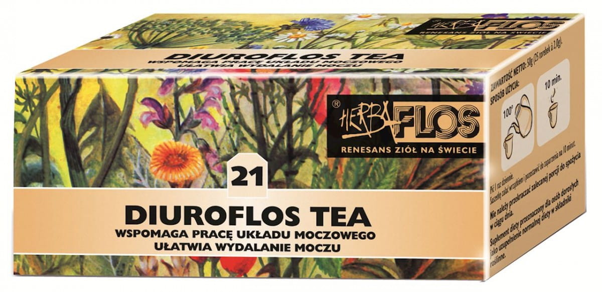 Tè per le vie urinarie 20 x 2g - 21 Diuroflos Tè Fix - HERBA - FLOS
