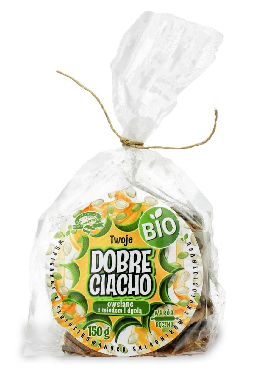 Ovesný koláč s medem a dýní BIO 150 g - CUKROVINKY ZANIEWICZ