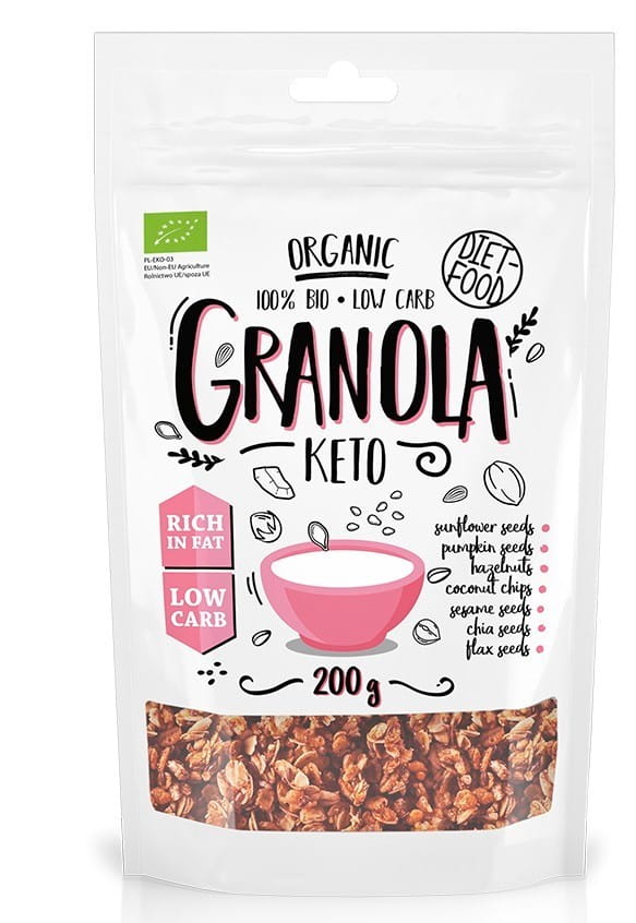 Keto Müsli BIO 200 g DIÆT FØDEVARER