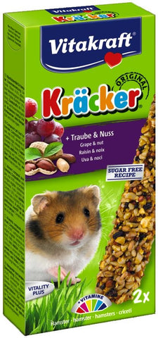 KRACKER Hamsterflasche, Trauben und Nüsse 2St - VITAKRAFT