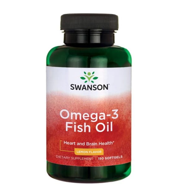 OMEGA - 3 Fettsäuren mit Zitronengeschmack 180EPA / 120DHA Fischöl 150 Kapseln von SWANSON