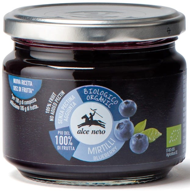 BIO borůvkové pyré 270 g - ALCE NERO