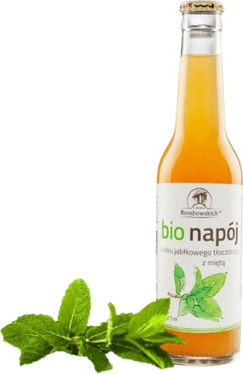 Pressed apple juice with mint 275ml ECO FROM THE REMBOWSKI HOUSE