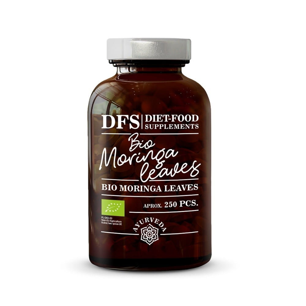 Moringa BIO - Tabletten 250 Stück DIÄTISCHE LEBENSMITTEL