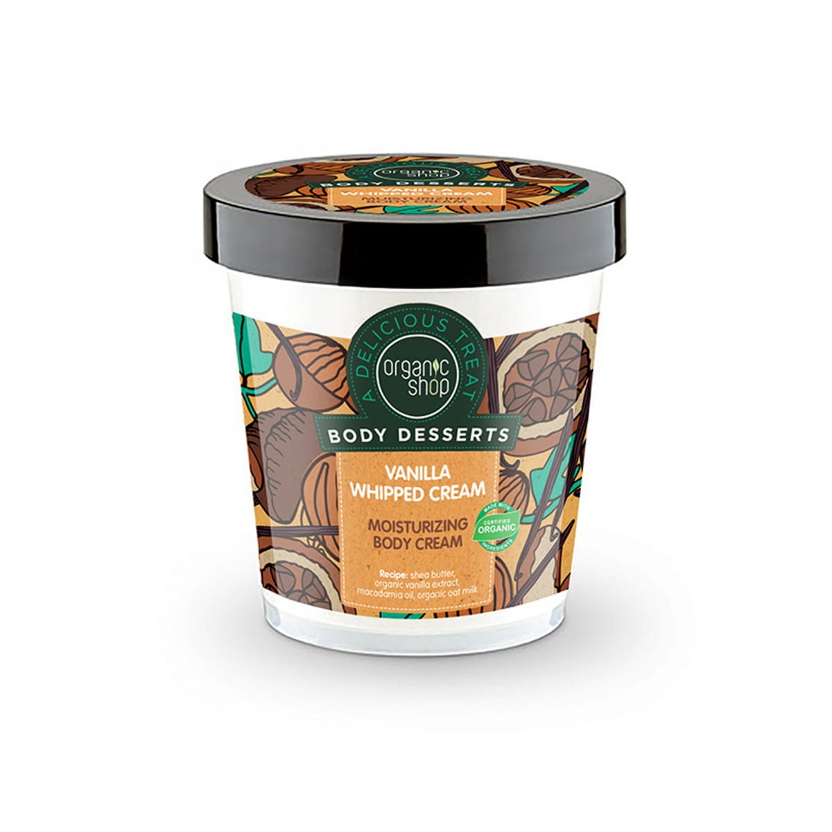 Feuchtigkeitsspendende Körpercreme Vanille Schlagsahne 450 ml