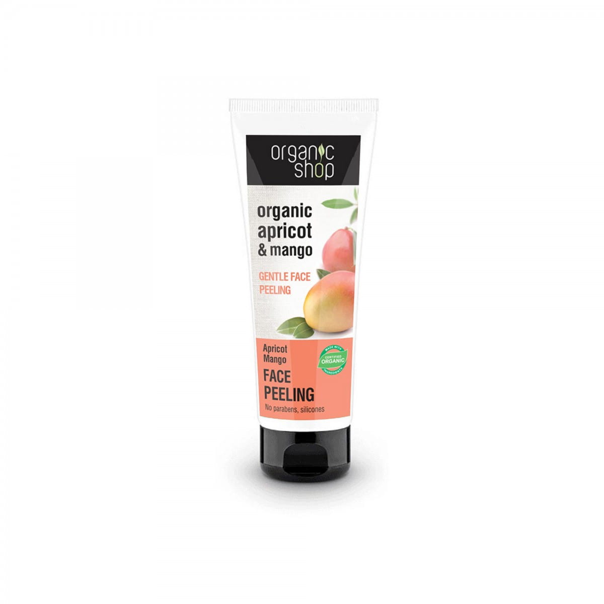 Zartes Pfirsich-Mango-Gesichtspeeling 75 ml