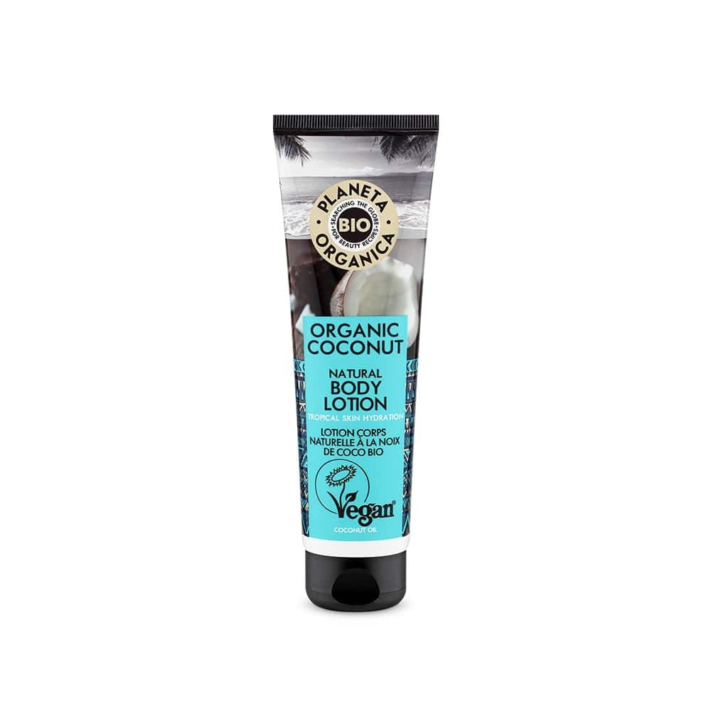 Bio-Kokos-Feuchtigkeits-Körperlotion 140 ml