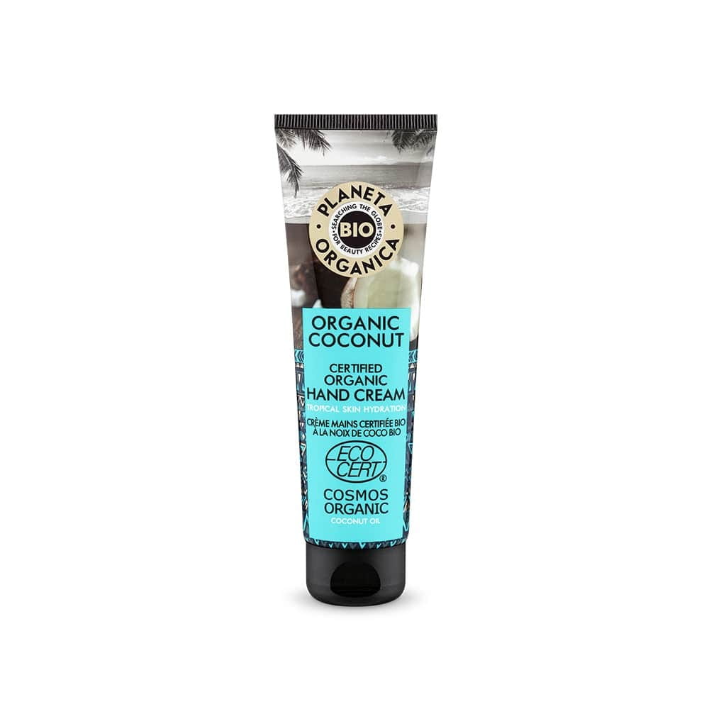 Feuchtigkeitsspendende und glättende Handcreme mit Bio-Kokos, 75 ml