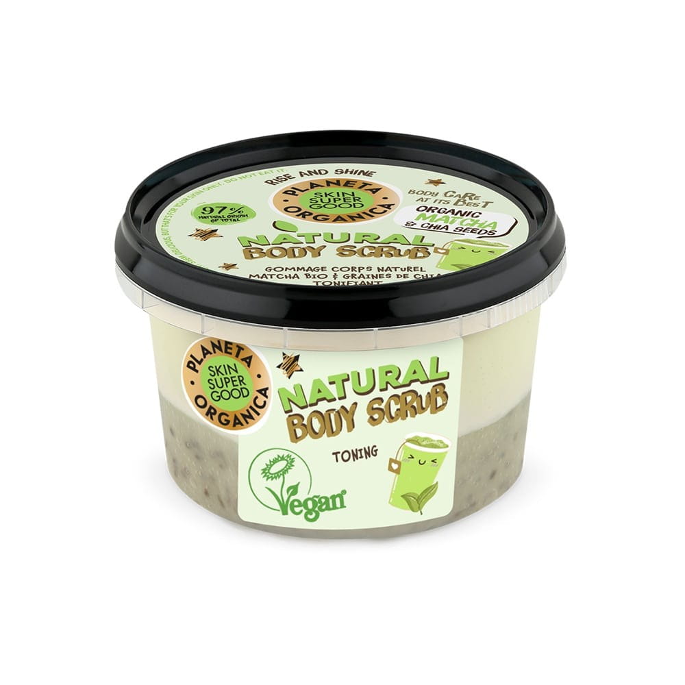 Pflegendes Körperpeeling Matcha & Chiasamen 250 ml