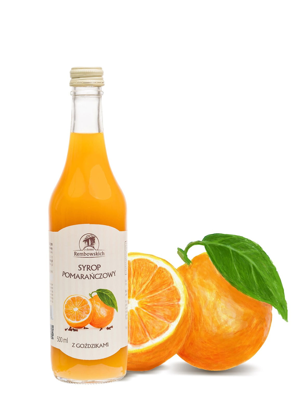 क्लोव के साथ ऑरेंज सिरप 500ml AUS DEM HAUS REMBOWSKI