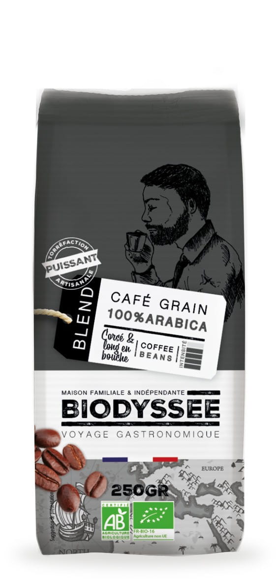 100% starke Arabica-Kaffeebohnen 250 g ECO BIODYSSEE