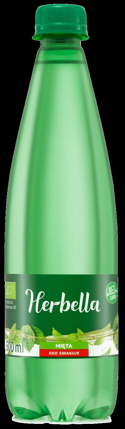 Sprudelwasser mit Minzgeschmack BIO 500 ml - HERBELLA