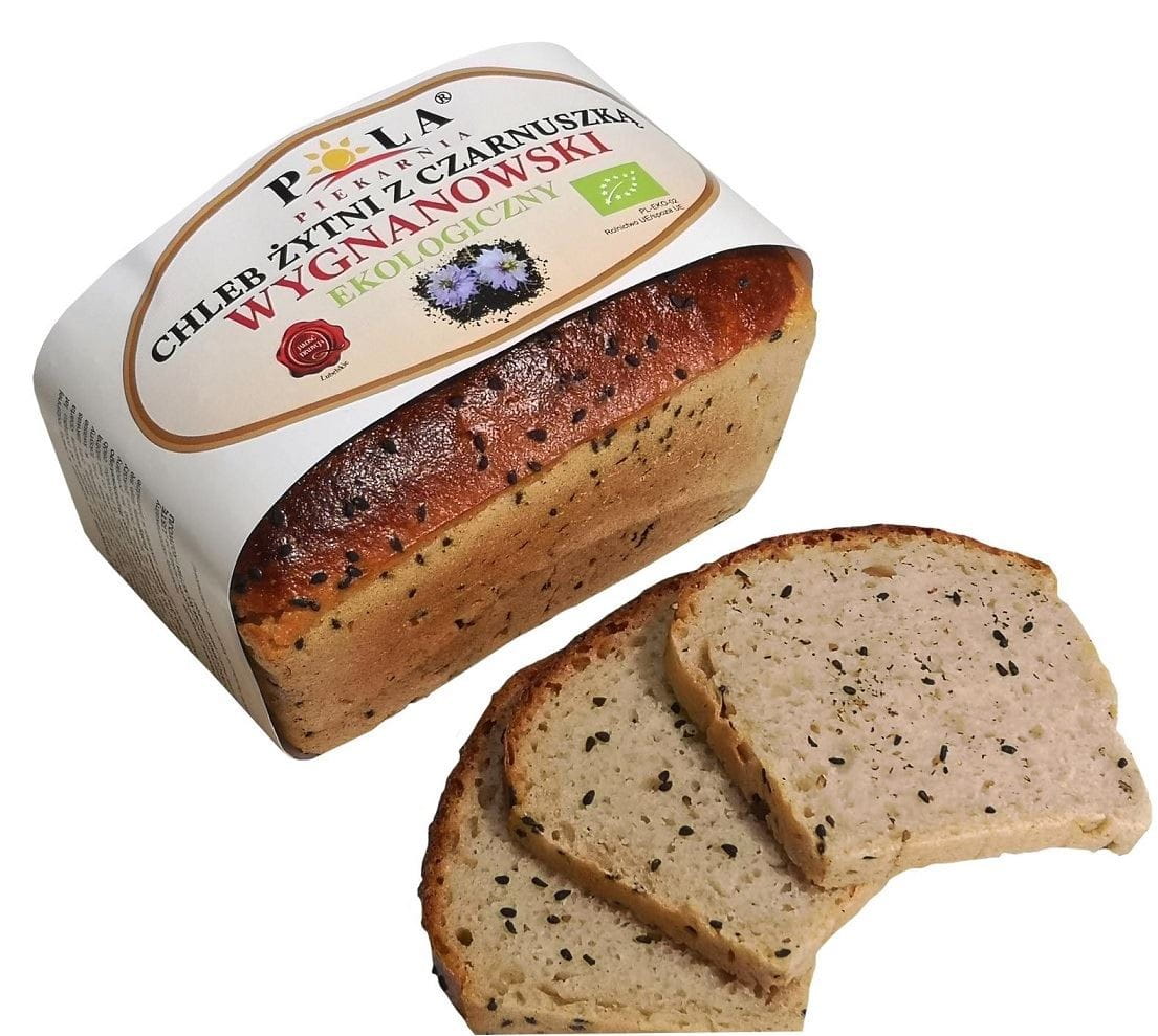 Wygnanowski Roggebrood met zwarte komijn BIO 350 g - POLA