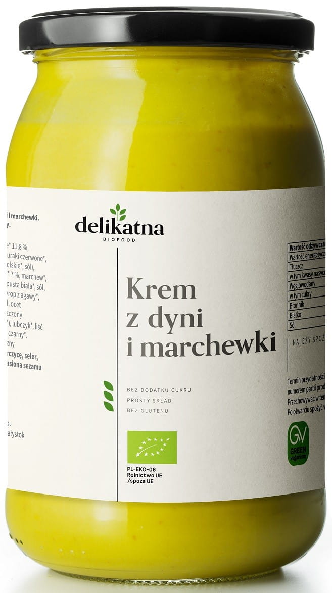 Kürbis-Karottencremesuppe BIO 900 ml - DELICATE