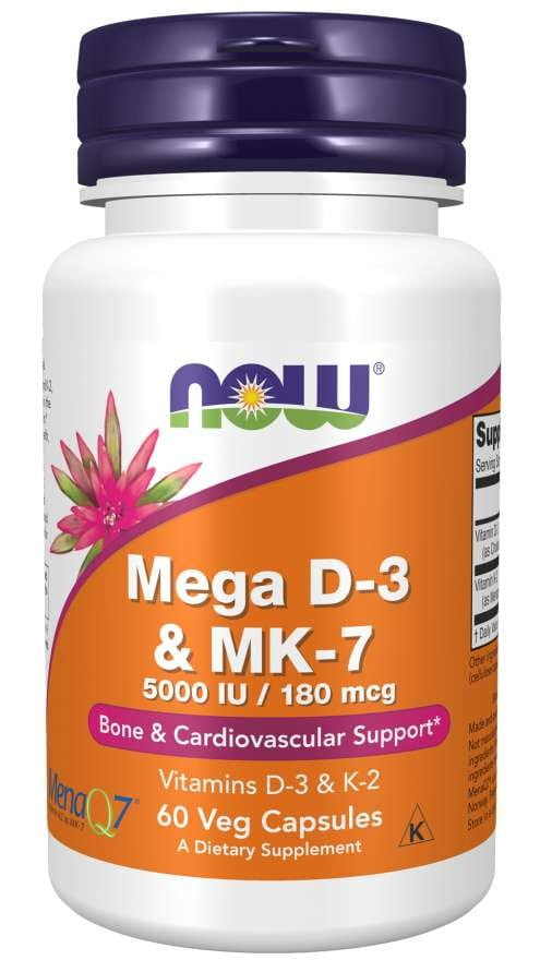 Mega D - 3 & K - 2 mk - 7 60 tobolek. (5000 IE / 180 mcg) JETZT LEBENSMITTEL