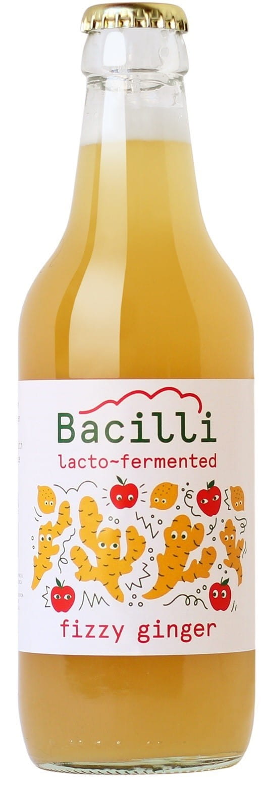 Đồ uống có ga với men vi sinh hữu cơ gừng 330 ml
