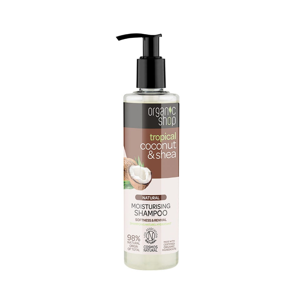 Haarshampoo feuchtigkeitsspendende Kokosnuss- und Sheabutter 280 ml