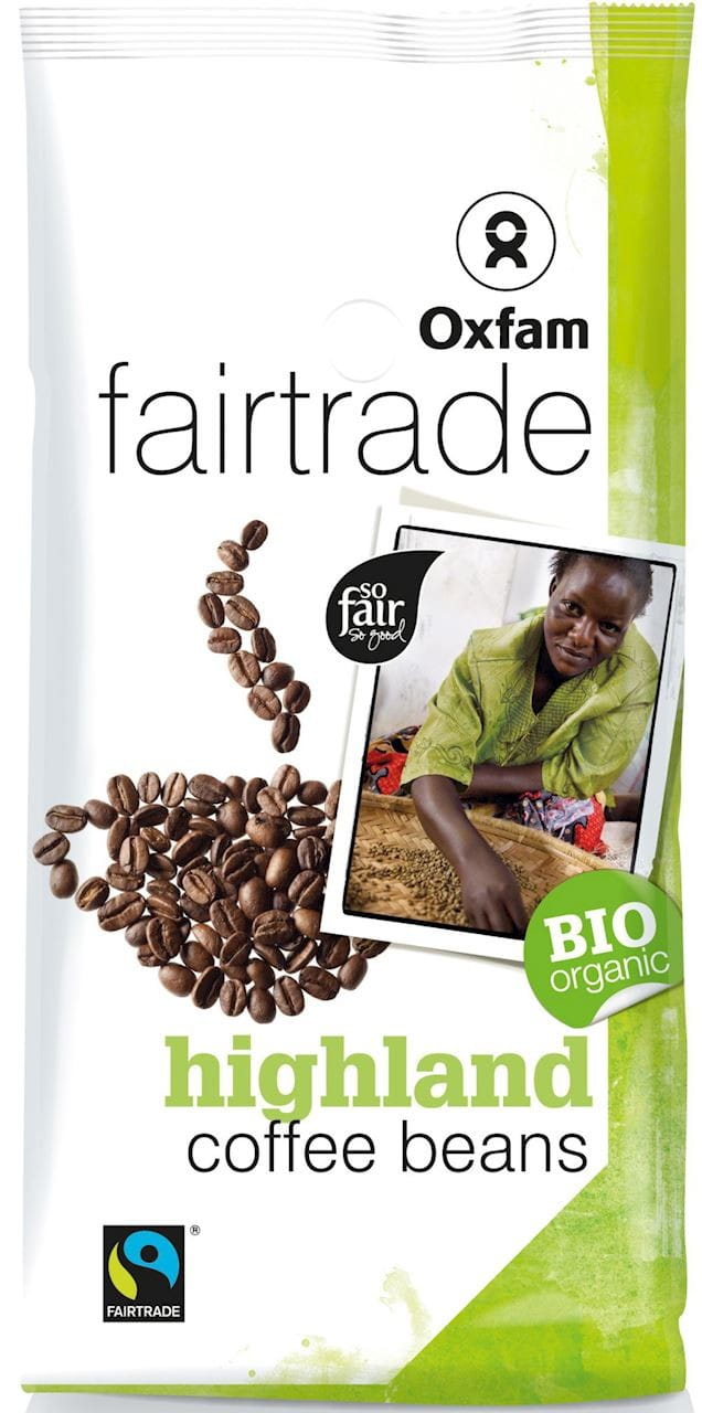 Verkauf Hochland Arabica Kaffeebohnen Fair Trade BIO 250 g - OXFAM