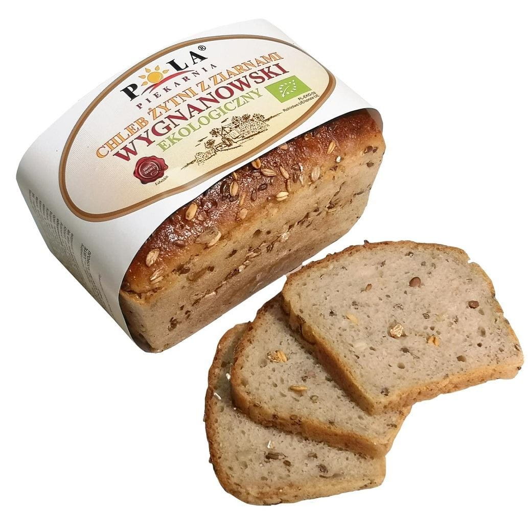 Wygnanów Pão de Centeio com Grãos Orgânico 350 g - POLA
