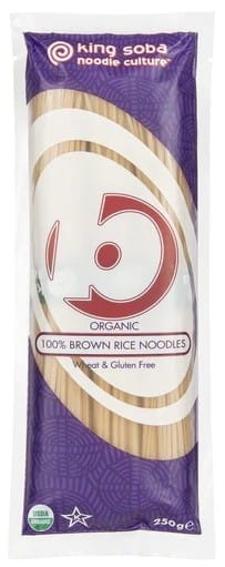 Gluteeniton riisi (riisi, täysjyvänuudelit) BIO 250 g - KING SOBA