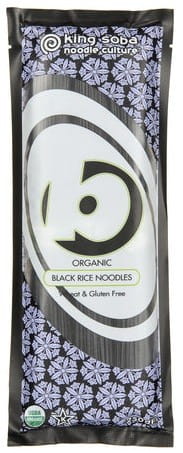 Pasta (black rice noodles with brown rice) gluten-free ORGANIC 250 g - KING SOBA