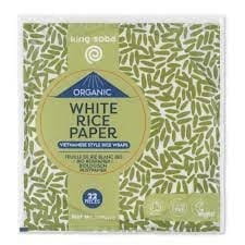 Giấy gạo hữu cơ không chứa gluten 200 g (22 miếng) - KING SOBA