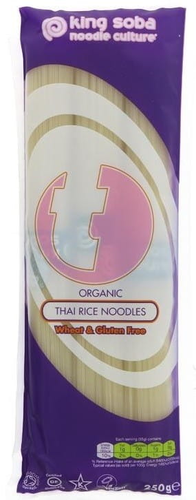 Pasta (Risnudlar) Thai glutenfri BIO 250 g - KING SOBA