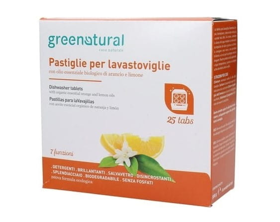 Famiglia pastiglie per lavastoviglie 25 pezzi GREENATURAL