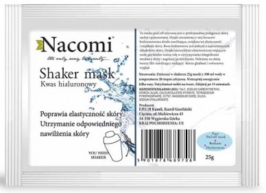 Algenmaske mit Hyaluronsäure 25g NACOMI