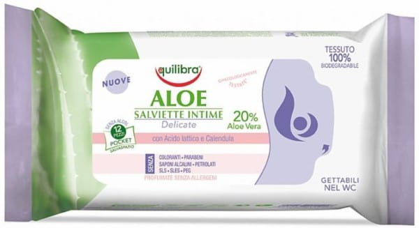 EQUILIBRA Aloe Tücher für die Intimhygiene