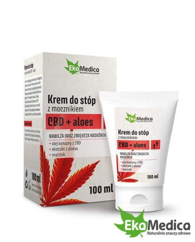 EKAMEDICA Aloe Vera CBD Fußcreme mit Urea