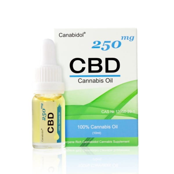 Tropfenöl 250 MG 10 ml rohes CANABIDOL CBD