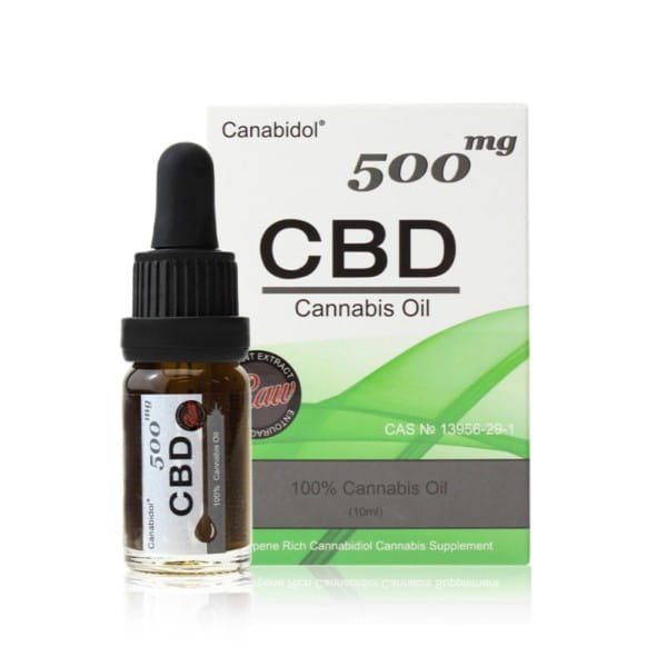 Tropfenöl 500 MG 10 ml rohes CANABIDOL CBD