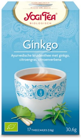 Ginkgo BIO Tè 17x18g con Ginkgo YOGI TEA