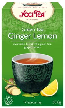 Chá Verde Gengibre Limão orgânico 17x18g YOGI TEE