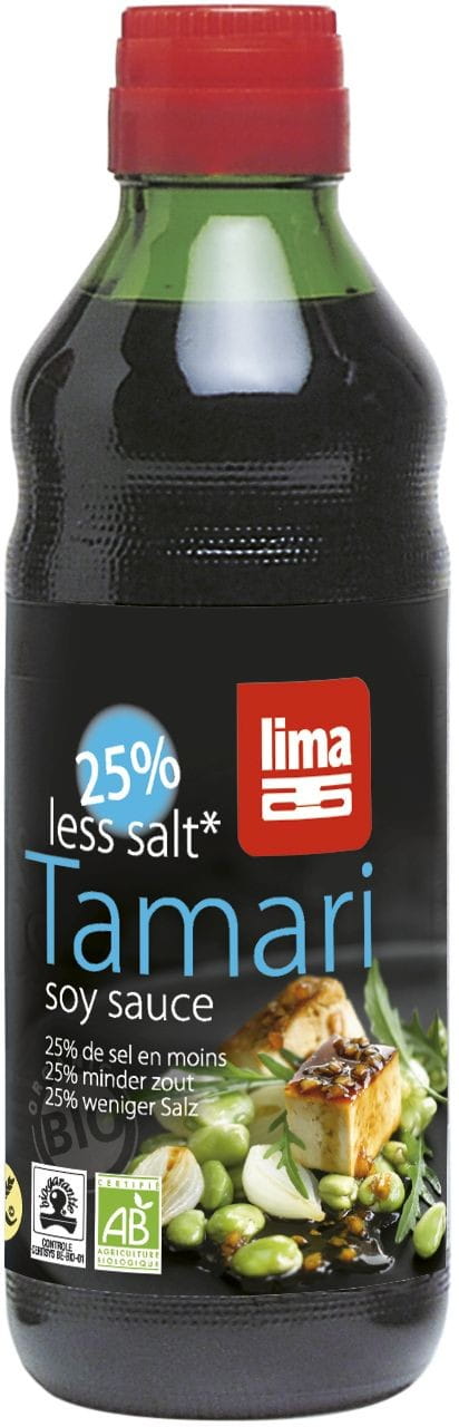 Tamari-Sauce 25% weniger Salz glutenfrei BIO 250 ml - LIMA